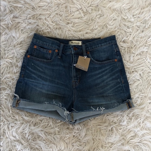 NEW • Madewell • High Rise Cuffed Denim Shorts 28 - Picture 6 of 8